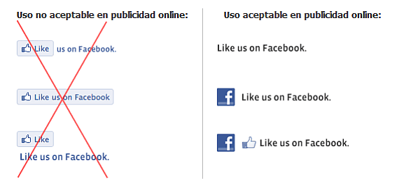 Como no se debe utilizar la marca de facebook