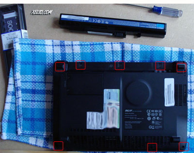 Montaje de RAM de un Acer Aspire one por xelso