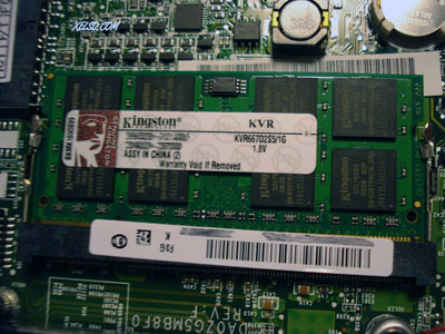 Montaje de RAM de un Acer Aspire one por xelso