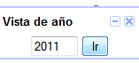 Vista de año en google Calendar