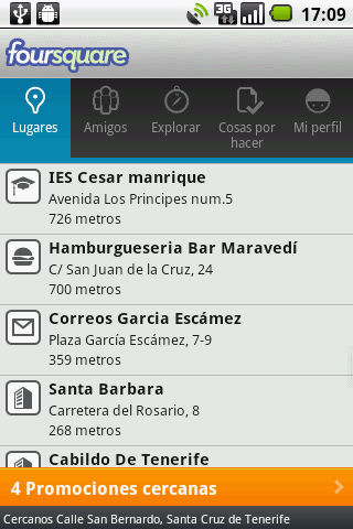 FourSquare - Xelso - Lugares