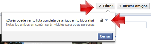 ¿Quien puede ver tu lista completa de amigos?