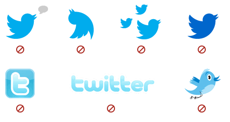 Logos, imagenes, widget, botones de Twitter